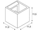 Wandleuchte SOLID CUBE QT14, G9 230V IP20 schwarzer Sandstein