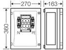 AP-Sicherungslasttrenngehäuse mit 1 Sicherung NH00-C 125A, Türe, ENYSTAR