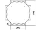 Kreuzstück BET RK 35×300mm Stahl bandverzinkt