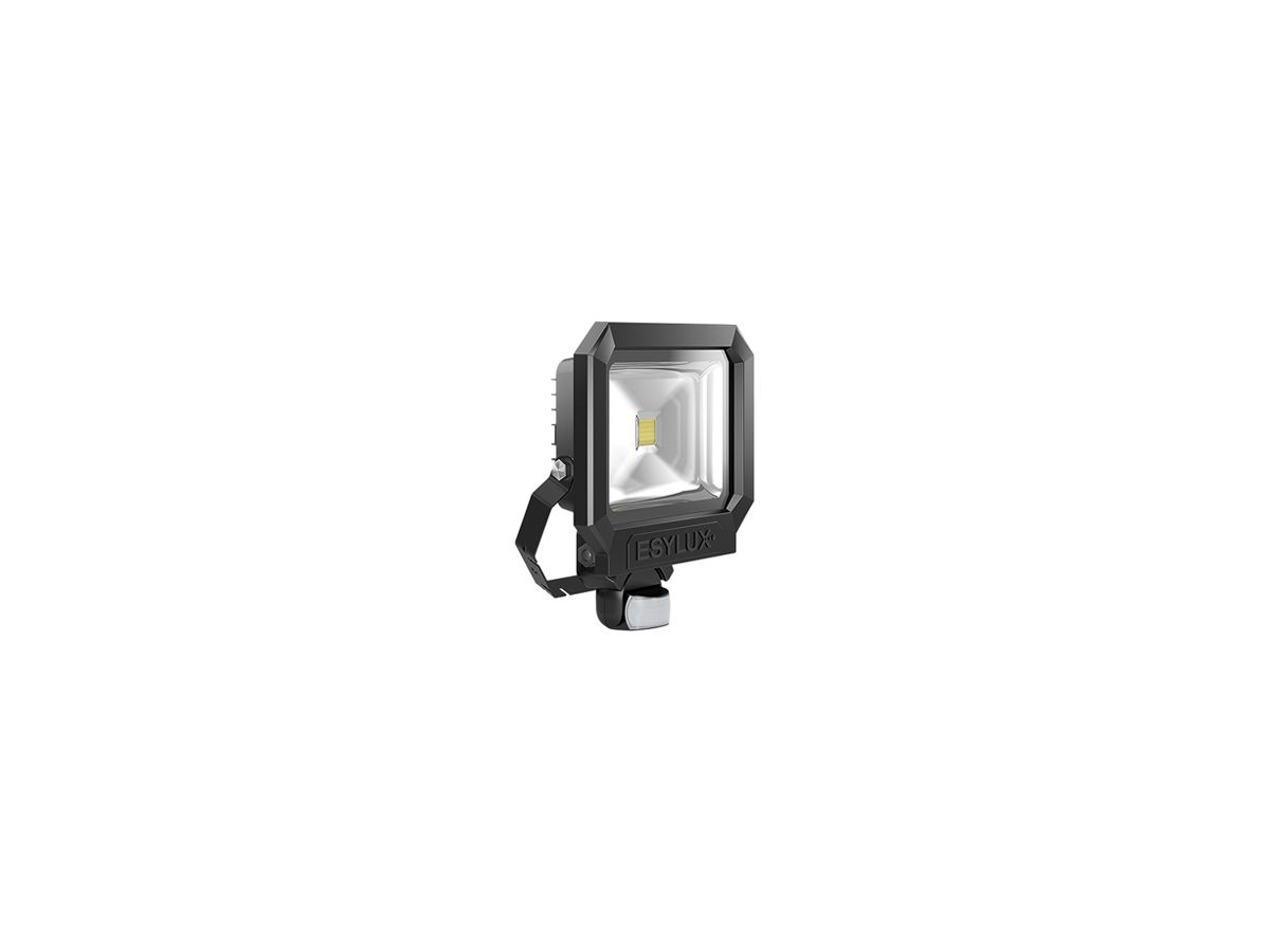 LED-Strahler ESYLUX AFL SUN, 50W 5000K 4500lm 227×86×290mm IP65, schwarz