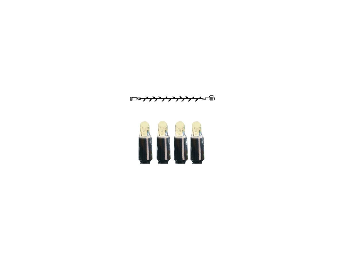 Lichterkette System LED Extra, 5m, schwarz, 4W, 50 LED, warmweiss