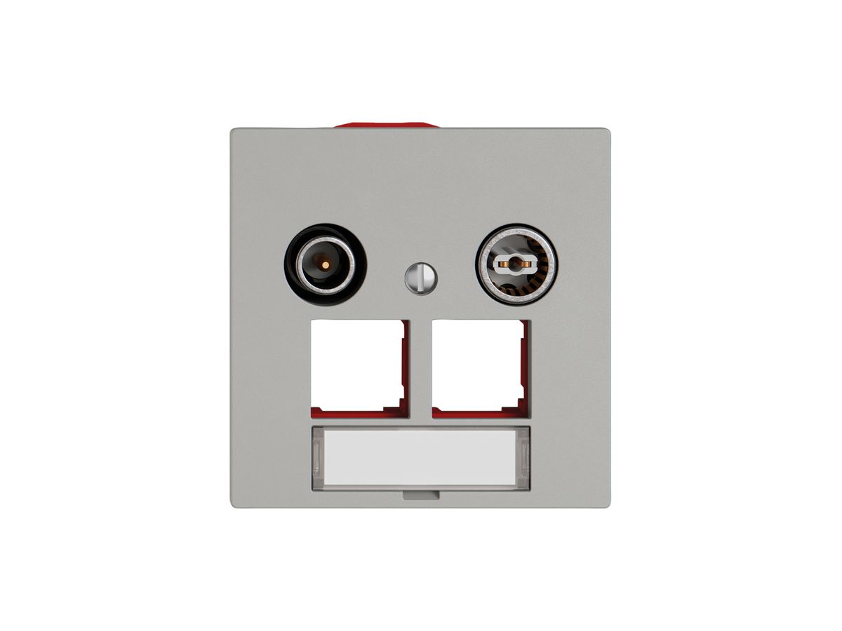 Multimediadose TV-R EDIZIO.liv SNAPFIX® EASYNET f.2×RJ45 S-One 11dB hgu