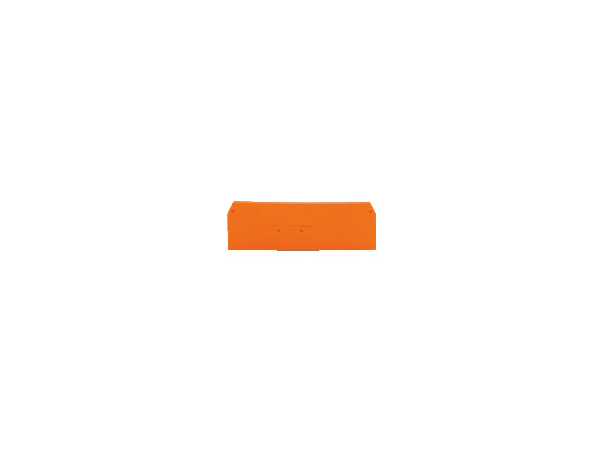 Abschlusswand WAGO 4mm² orange für 281-652/654