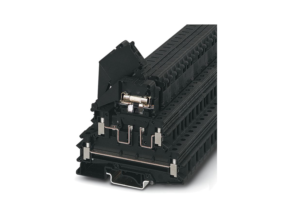 Sicherungsreihenklemme 0.2…4mm² schwarz, UKK 5-HESI (5×20)