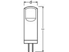LED-Lampe LEDVANCE BASE PIN G4 1.8W 200lm 2700K klar (5 Stück)