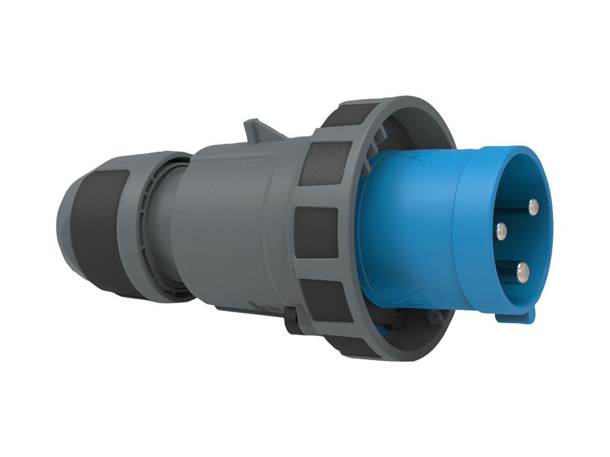 Stecker CEE Bals INNOLINQ-Design 3P 63A 230V blau 6h IP67 Schraubklemme