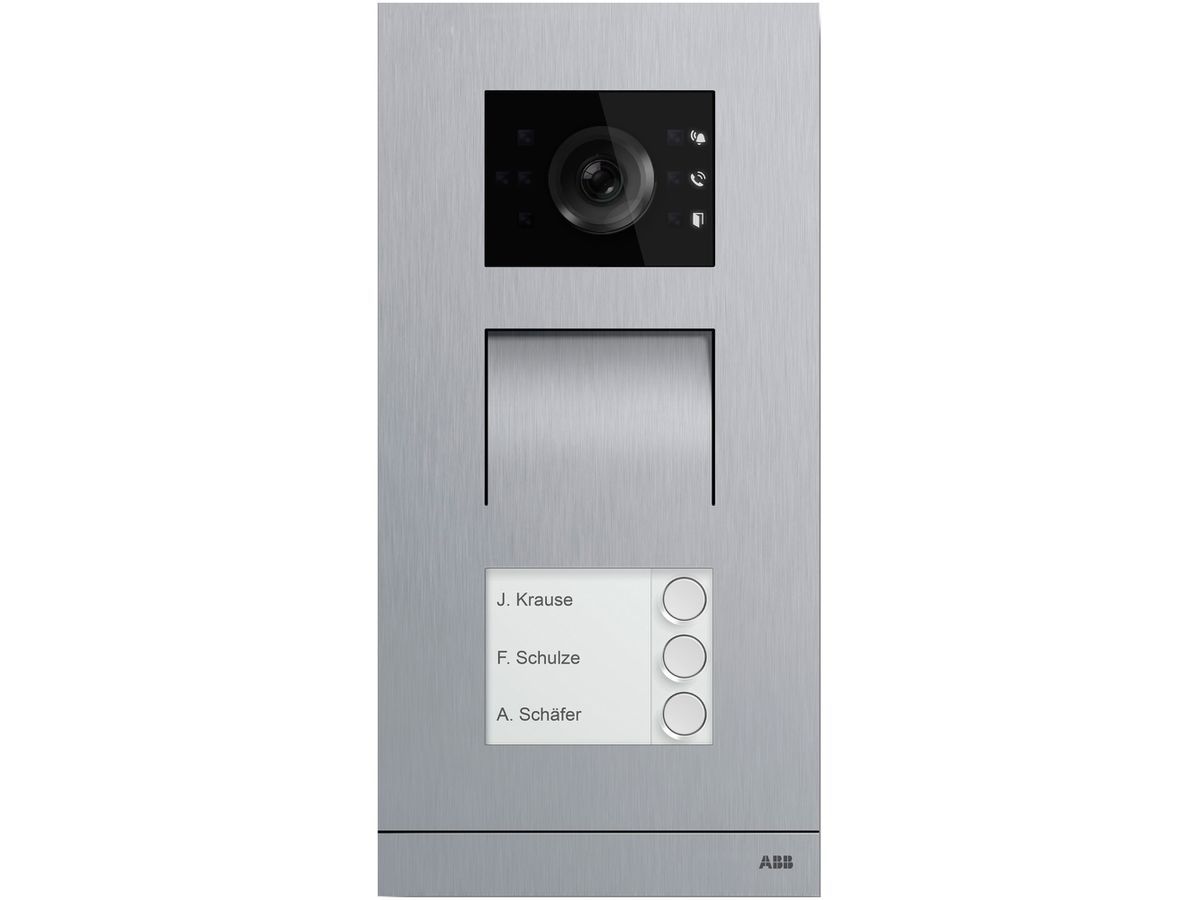 Video-Türstation ABB-Welcome A21381P3-S-04 3×Taste stahl 277×135×43mm