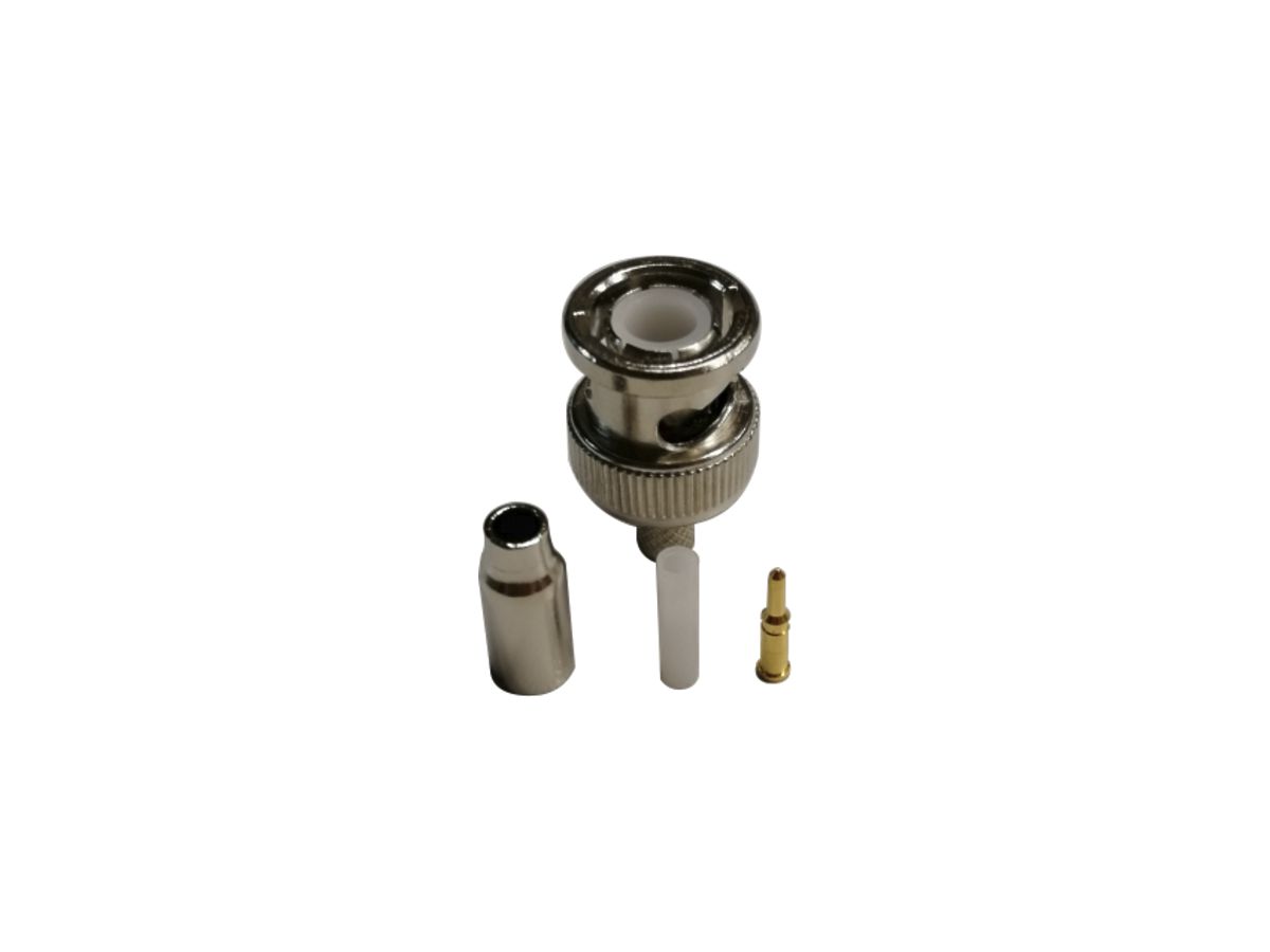 Stecker BNC crimpbar für RG174/U