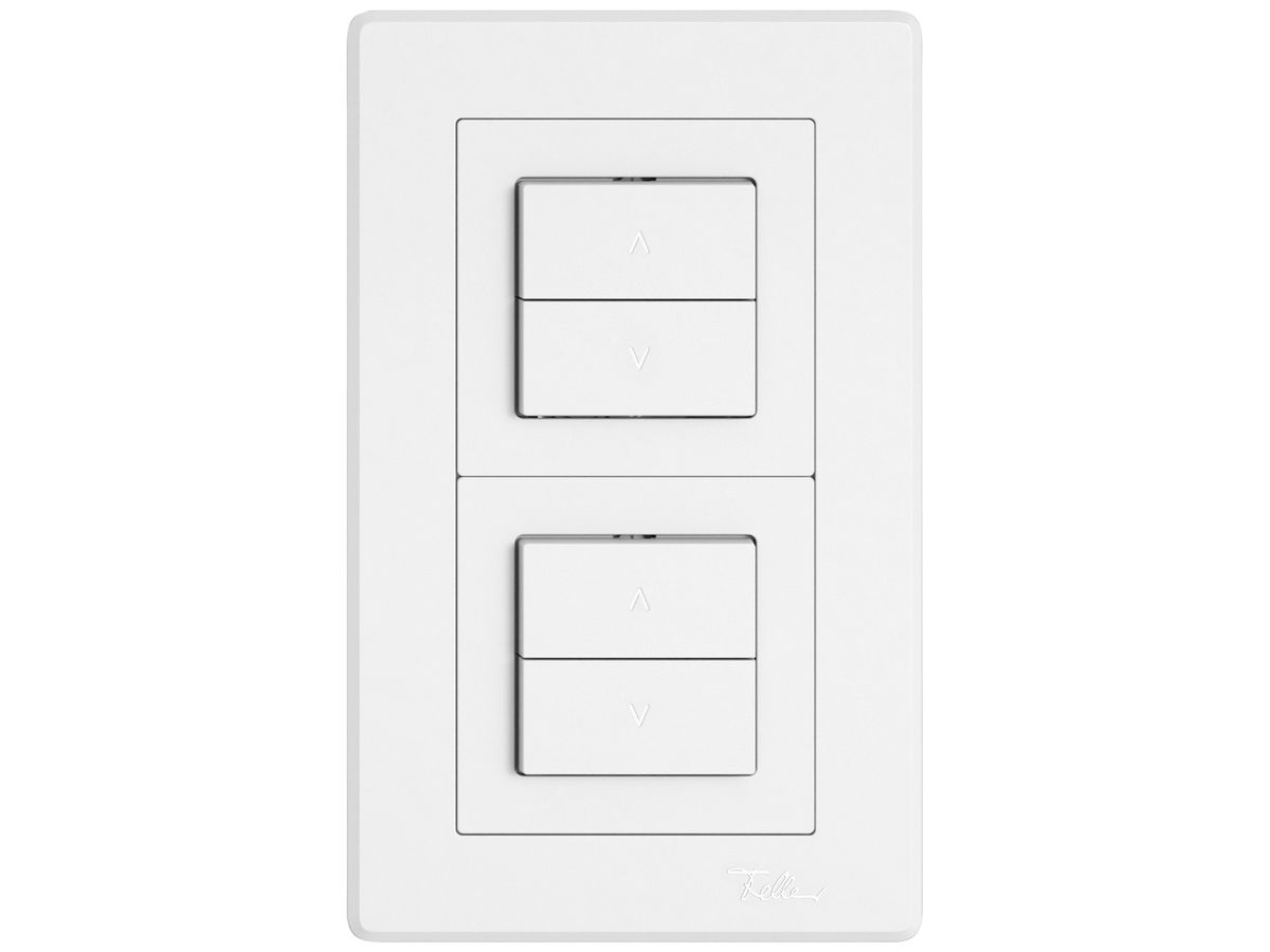 UP-Kombination EDIZIO.liv SNAPFIX® 2×1 156×96mm 2×Schliesser+2×Schliesser weiss