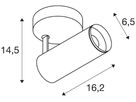 LED-Spot SLV NUMINOS SPOT S DALI 11W 1100lm 4000K 36° Ø65×162mm weiss