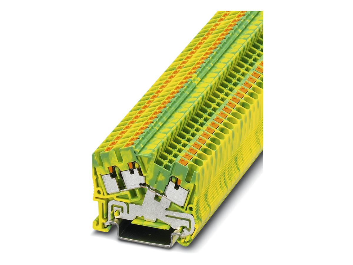 Schutzleiterklemme 0.14…4mm² Push-in Anschluss grün/gelb PTS 2.5-TWIN-PE