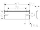 Tragschiene Hensel für KF 06 97mm