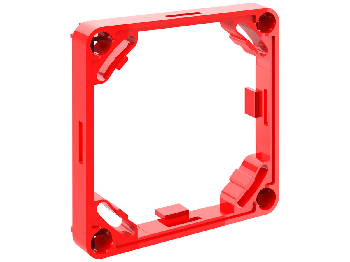 Aufsatzrahmen Morach-Technik CRALLO-LEU 1×1 10mm PE-HD GDP 850°C rot
