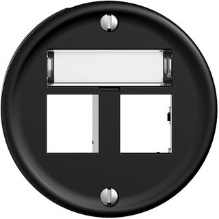 UP-Montageset Sdue Q, Geradeauslass 2×RJ45 freenet schwarz