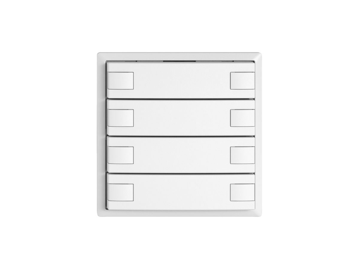 KNX-Taster RGB EDIZIO.liv SNAPFIX® Temperaturfüh.o.LED 4×Taste 2-Tbed.ws
