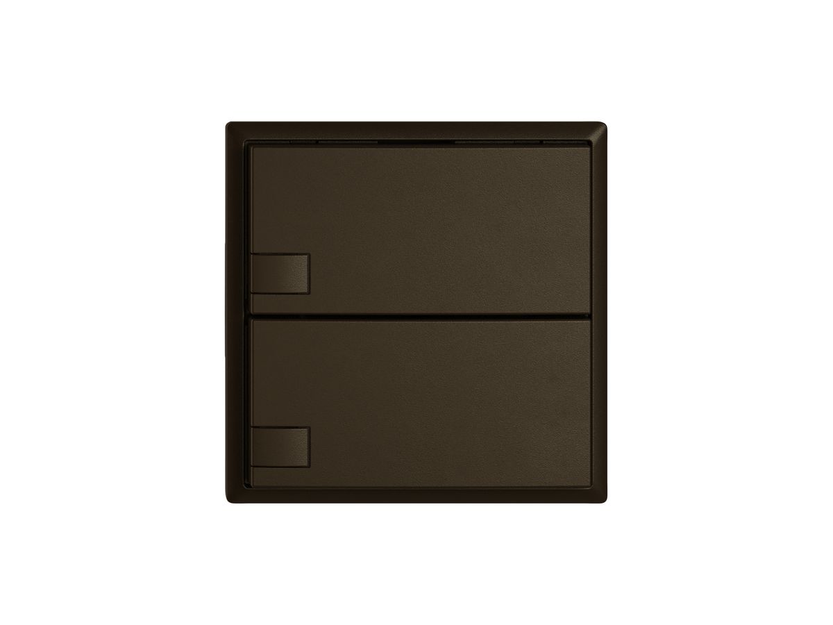 KNX-Taster RGB EDIZIO.liv SNAPFIX® Temperaturfüh.o.LED 2×Taste 1-Tbed.br