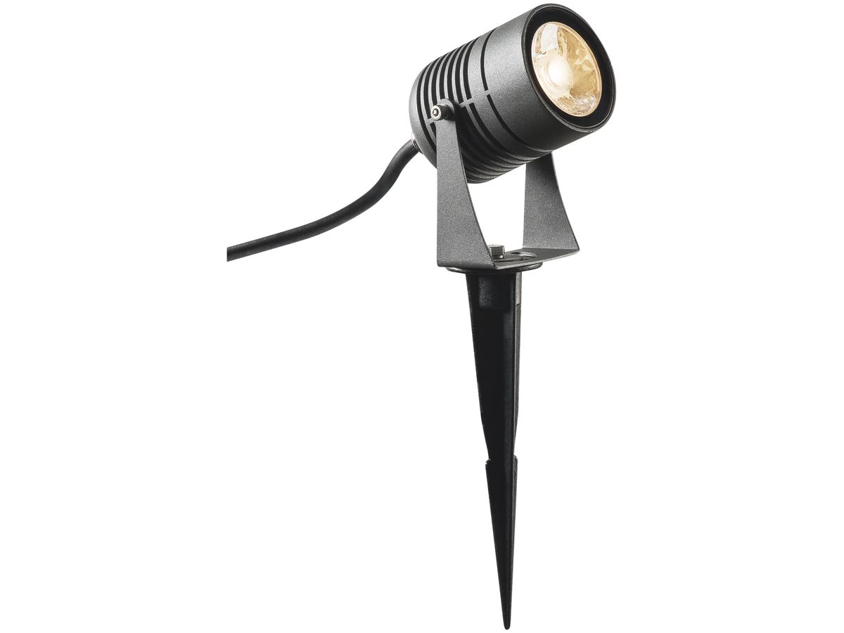 LED-Spiessleuchte SLV SPIKE, 6W, 3000K, 400lm, IP55, 40°, anthrazit