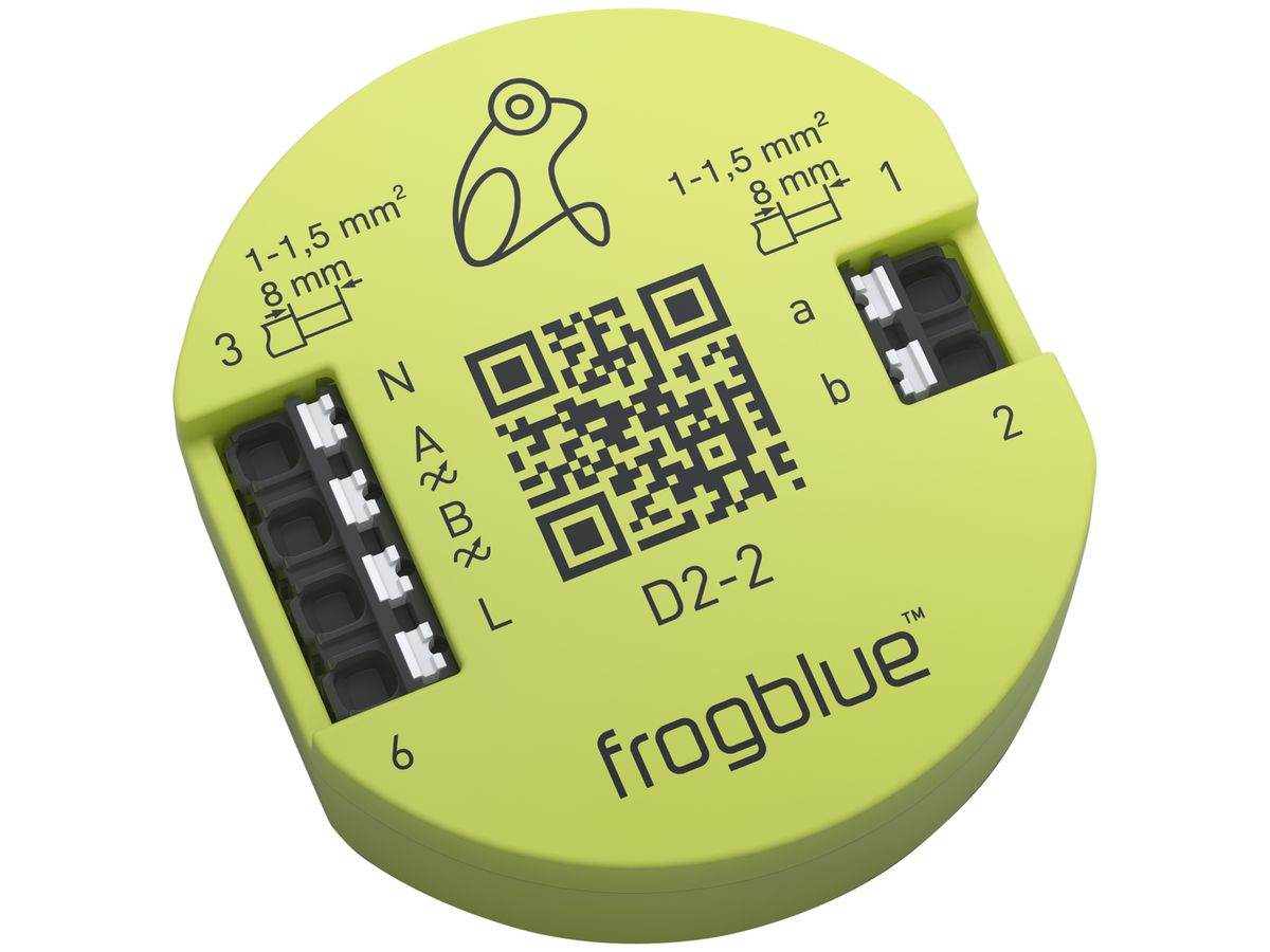 EB-RF-Dimmaktor frogblue frogDim2-2, 2-Kanal 230V 300W, 2 Eingänge