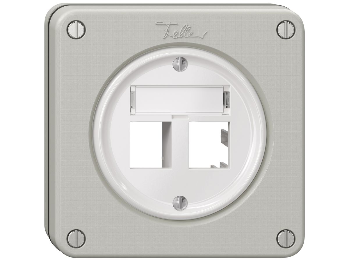UP-Montageset NEVO freenet SNAPFIX® für 2 Buchsen 87×87mm lgu