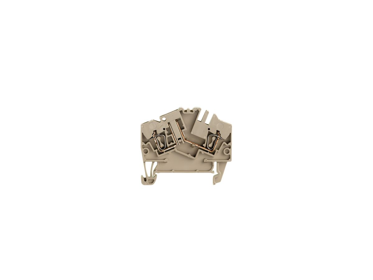 Messtrenn-Reihenklemme Weidmüller ZTR 2.5-2/O.TNHE Zugfeder 2.5mm² TS35 beige