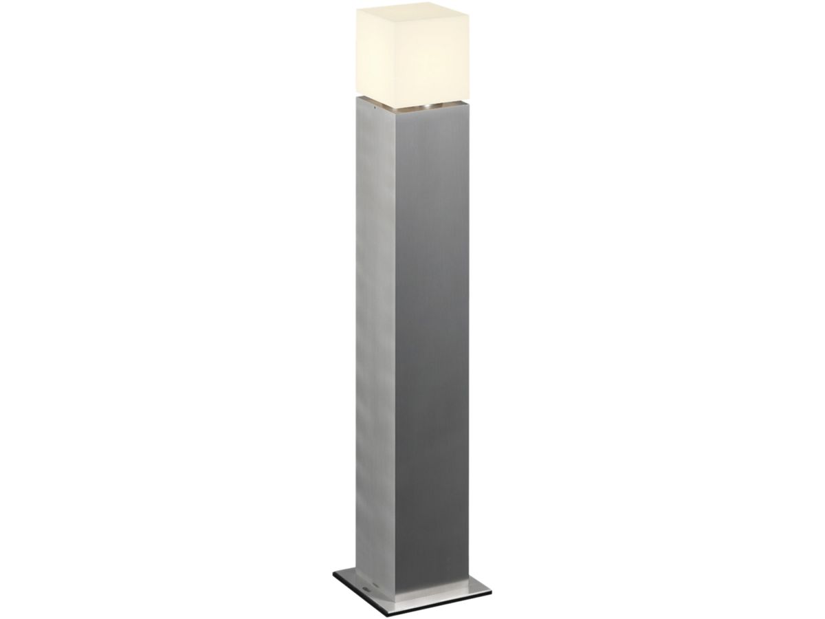Pollerleuchte SQUARE POLE 90 E27 20W IP44 Edelstahl