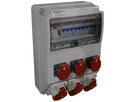 Stromverteiler DEM Typ 890 3×16A 5P 400V 3×T25 5P IP44