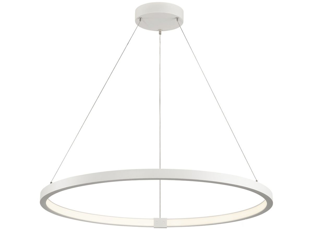 LED-Pendelleuchte SLV ONE 80 DALI 35W 2200lm 3000/4000K Ø800×30mm weiss