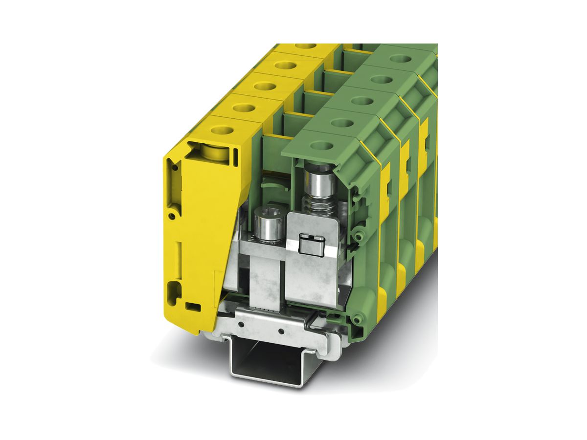 Schutzleiterklemme 16…70mm² Schraubanschluss grün/gelb
