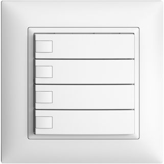 KNX Taster, RGB, ohne LED, ohne Papiereinlage