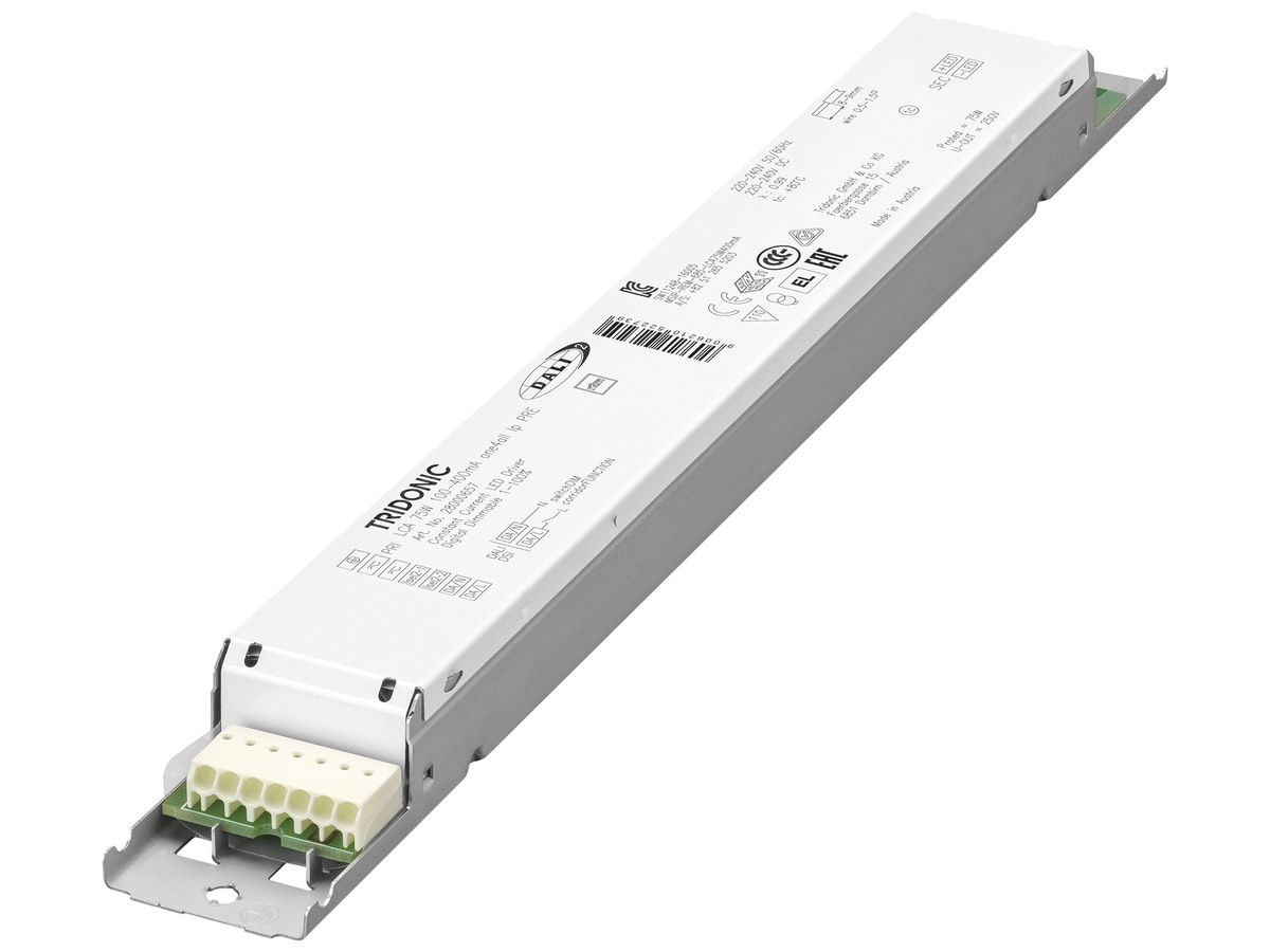 LED-Betriebsgerät Tridonic 45…75W 20…50V 900…1800mA DALI DSI DIM
