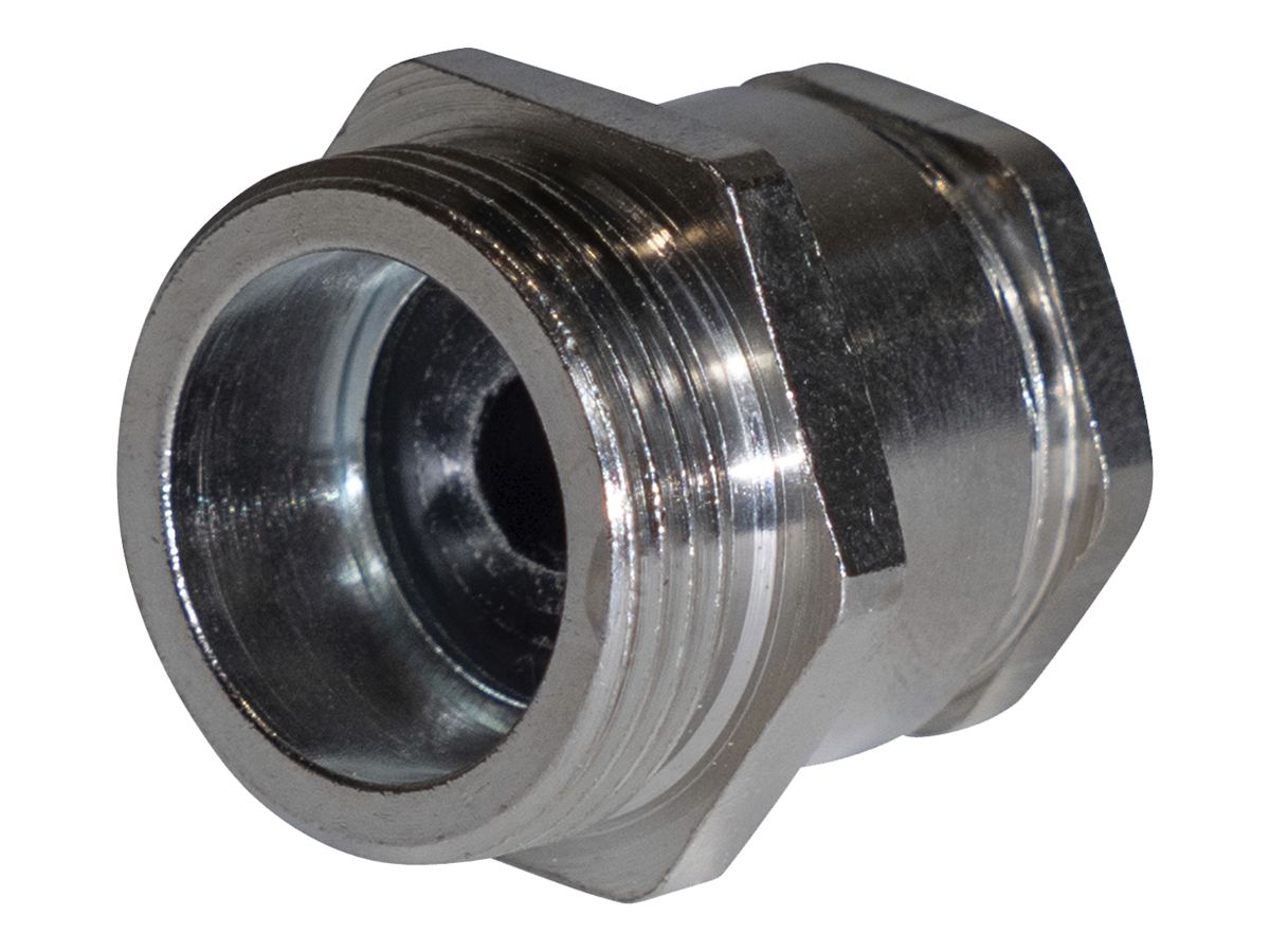 Kabelverschraubung M32 für Kabel Ø15…17mm 8.5mm Messing vernickelt IP65