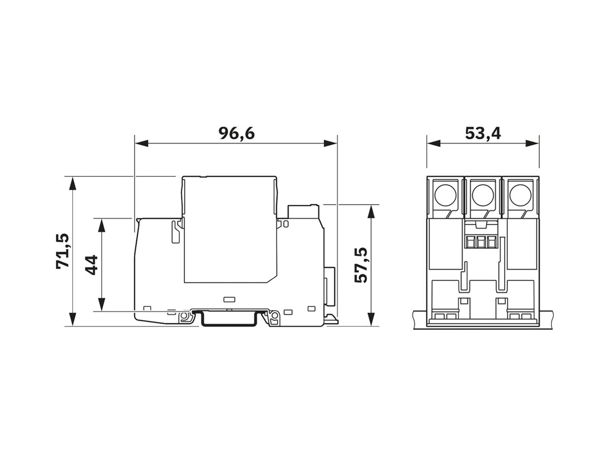 PV-Kombiableiter PX VAL-SPP-T1-1000DC-PV-2+V-UT-R DC 3L 1200V 3TE