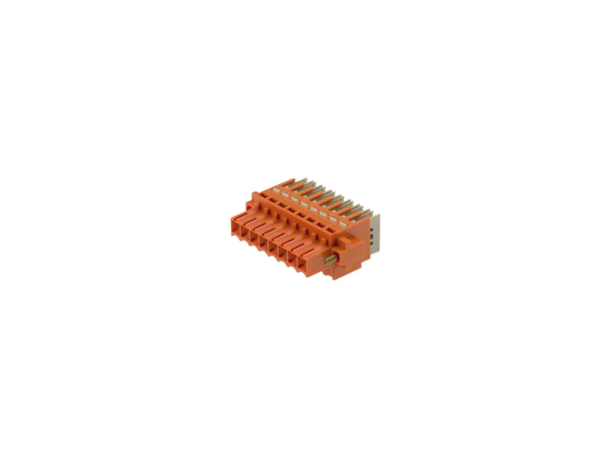 Buchsenstecker Weidmüller BLIDCB Flansch 3.5mm 6L verzinnt orange