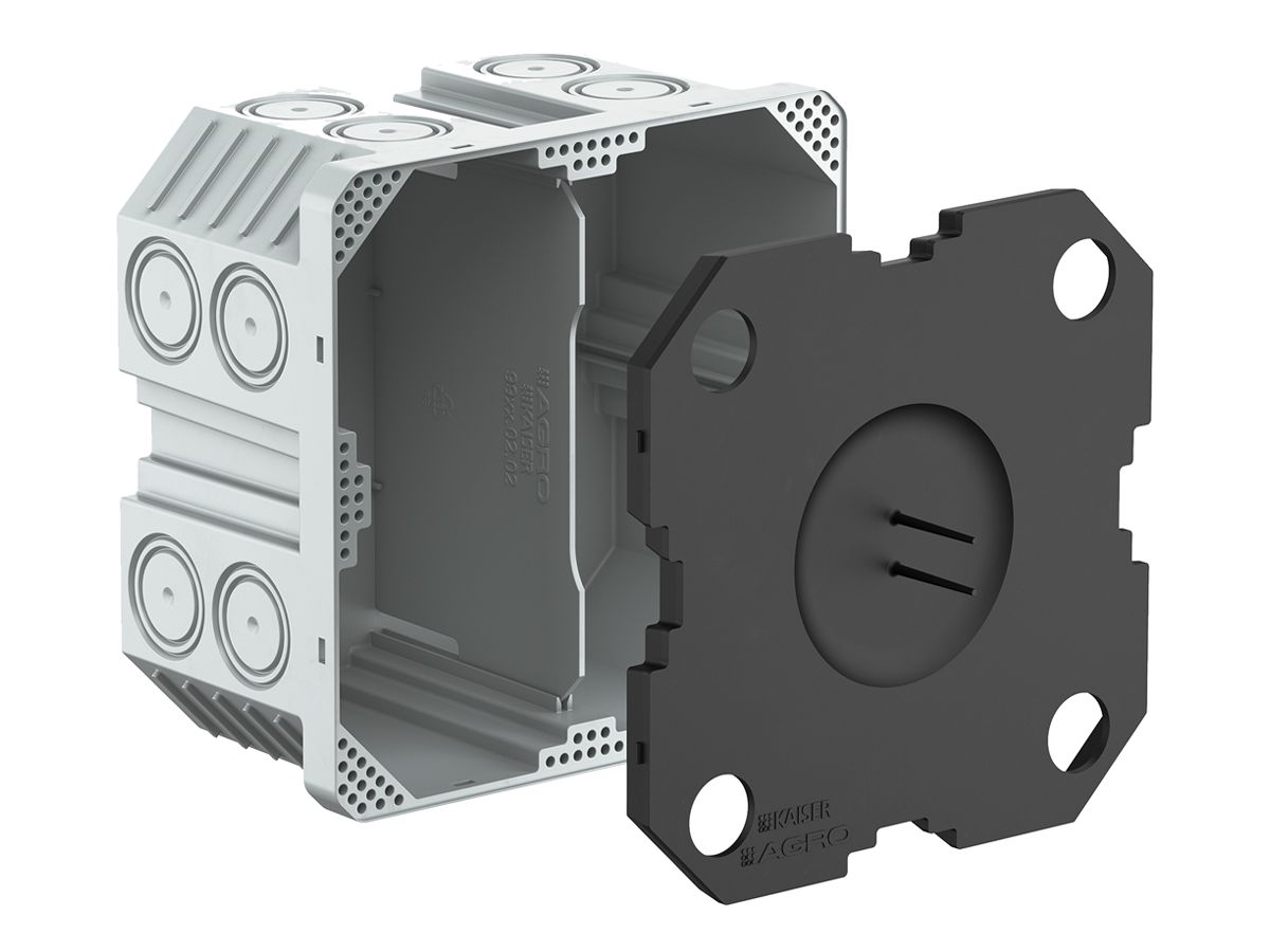 UP-Einlasskasten AGRO 2×2 M20…25 grau