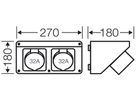 Anbaugehäuse Hensel mit Steckdose CEE 32 A 400V