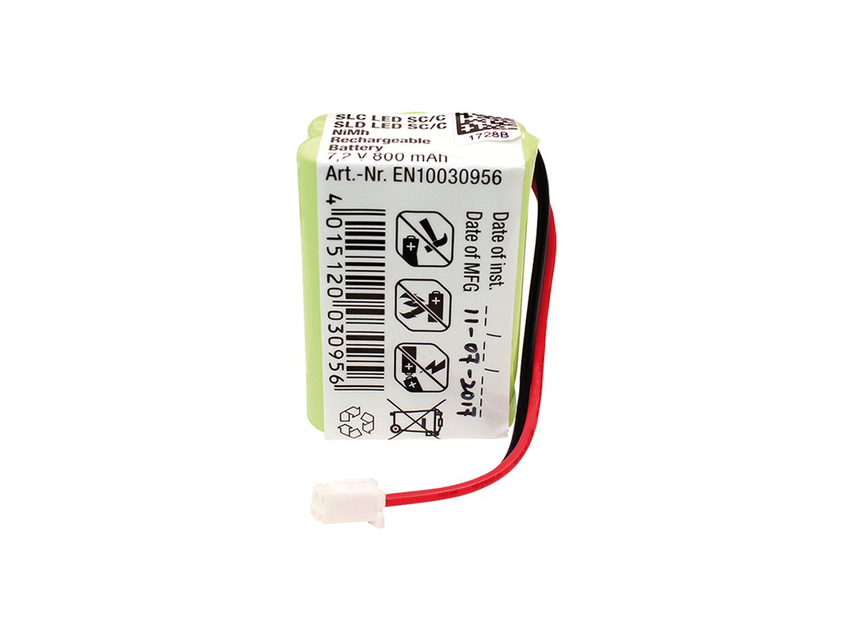 Akku ESYLUX für SLC SLD SC/C NiMH, 7.2V/800mAh, 30×20×45mm