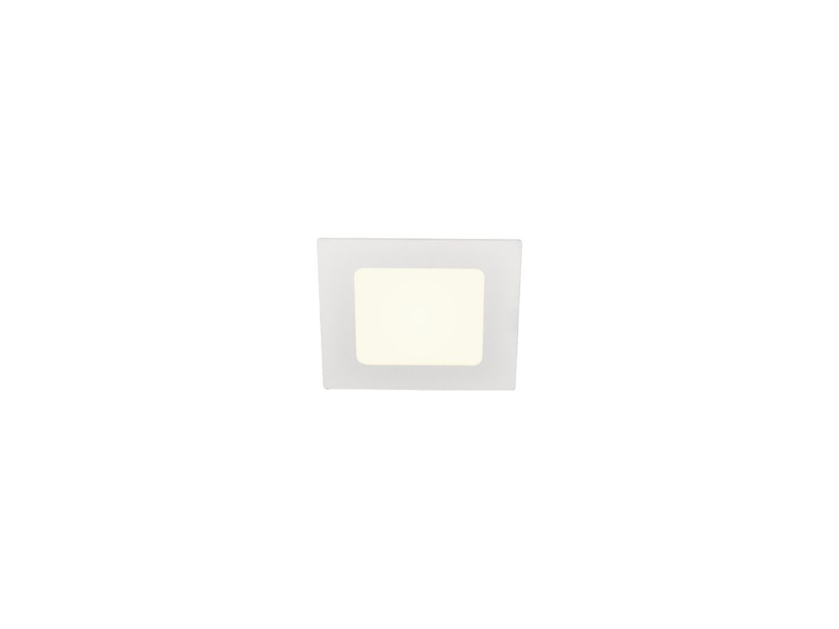 LED-Downlight SLV SENSER 12 SQUARE 6W 440lm 4000K 115/105×115/105×20mm weiss