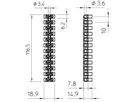 Klemmenleiste Bettermann 12P 1…6mm² 450V schwarz