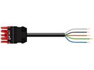 Anschlussleitung WAGO 5×1.5mm² 16A 400V 3m Cod.P Buchse-freies Ende rot