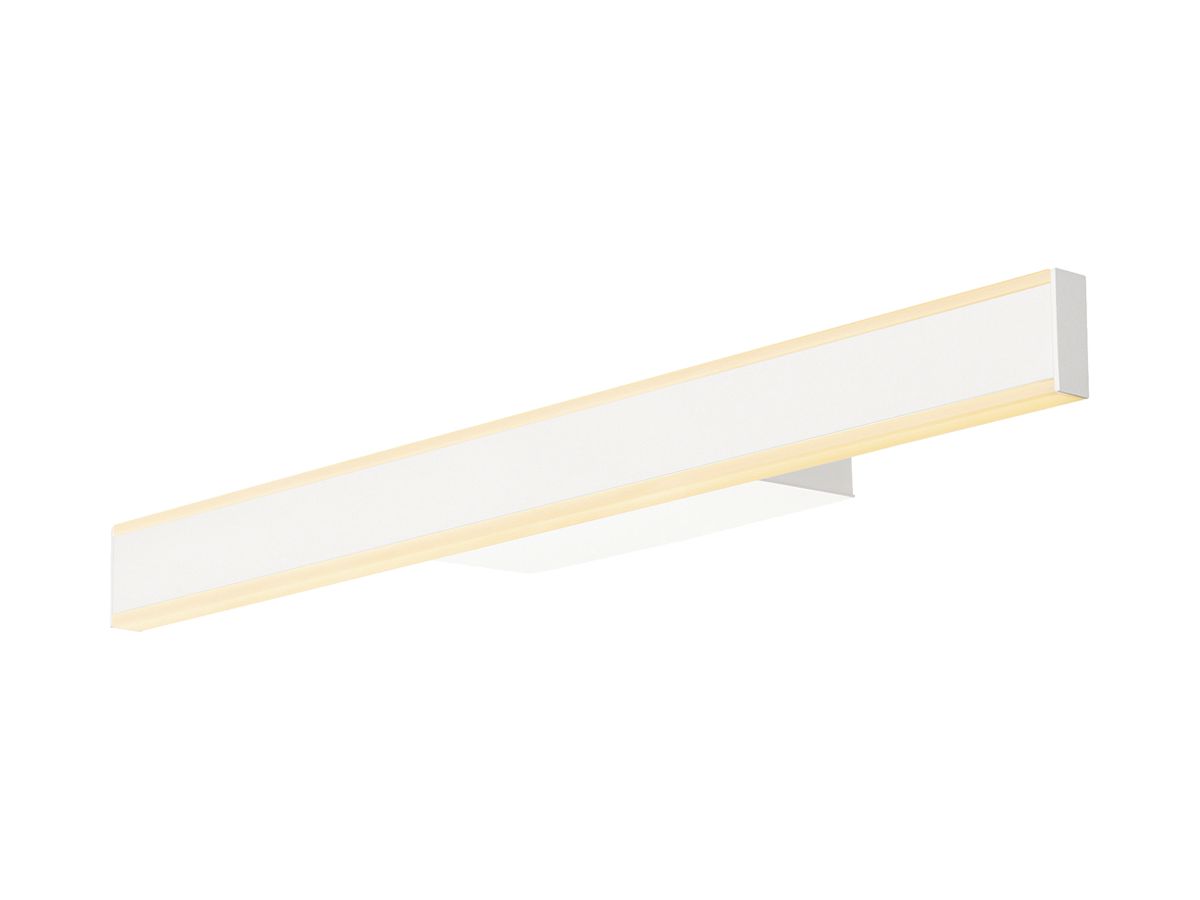 LED-Wandleuchte SLV ONE LINEAR 50 14W 900lm 927/930 IP44 DIM 525mm weiss