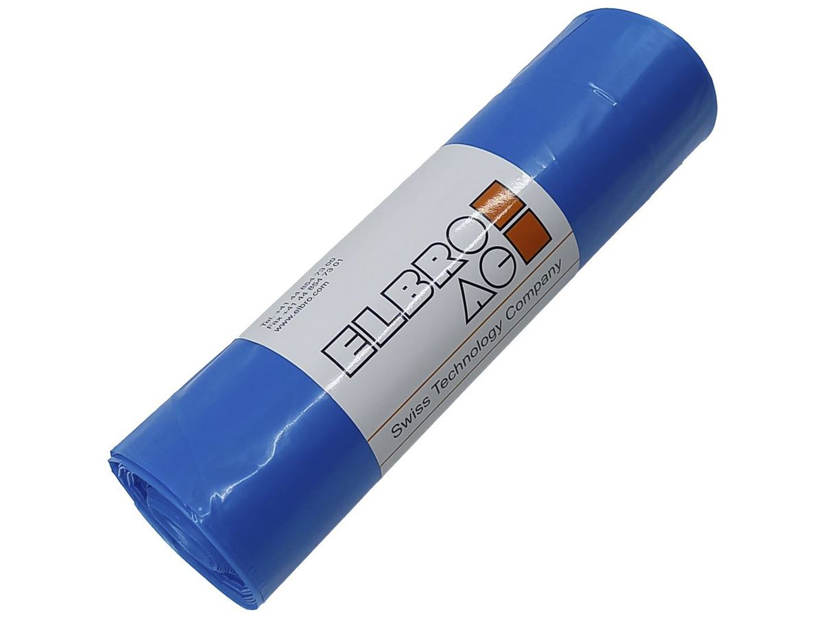 Abfallsack ELBRO 120 Liter 1100×700mm 50μm LDPE Rolle à 10 Stück blau