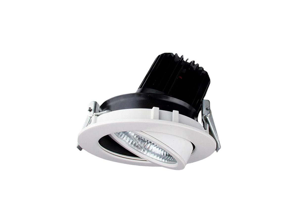 EB-LED-Downlight DOTLUX TURN 46 W, 4000K, 40°, weiss