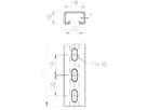 Montageschiene Bettermann gelocht tauchfeuerverzinkt