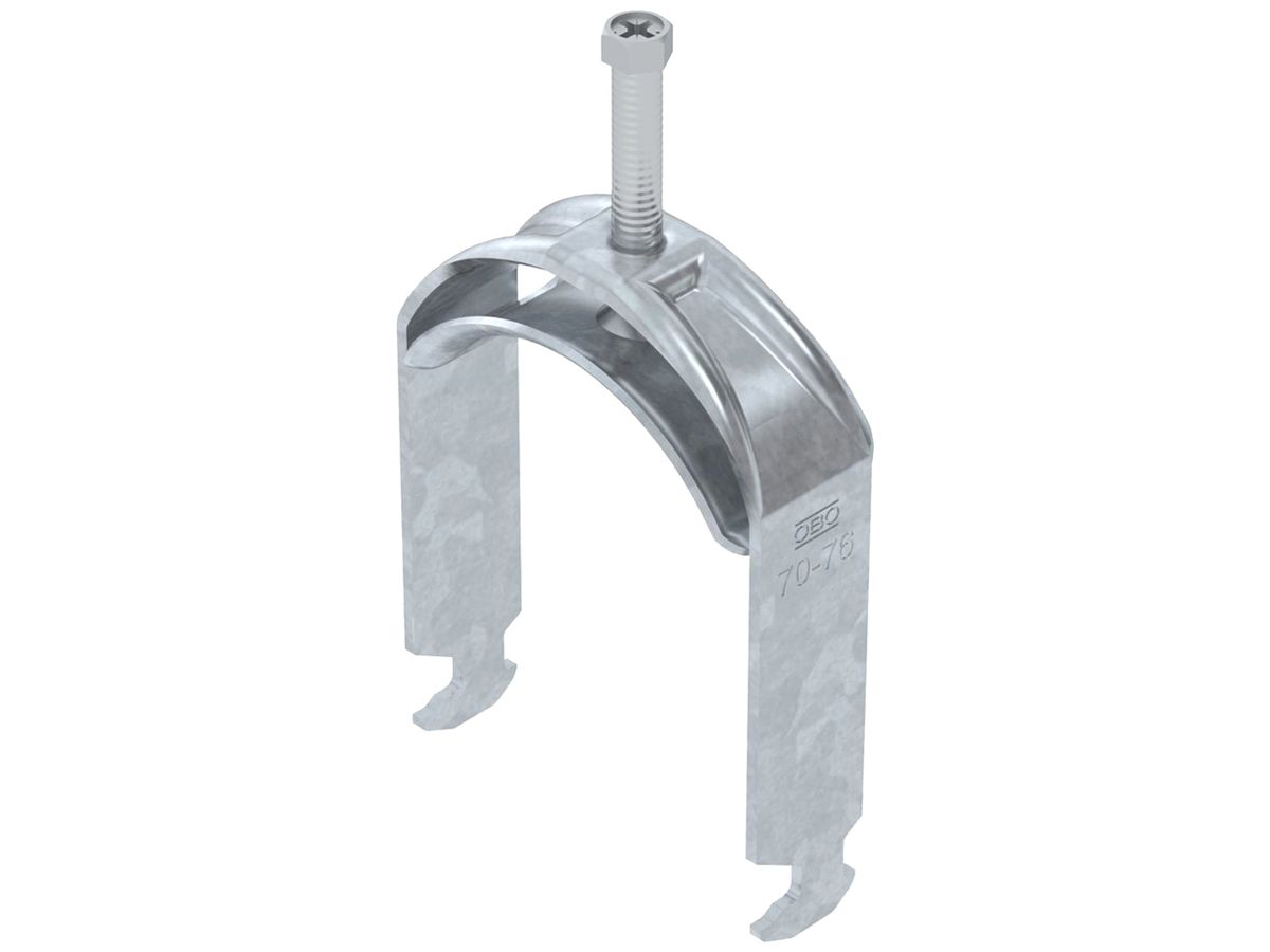 Schnellverleger BET 2056 H-Fuss Metall 70…76mm 1×Kabel Stahl tfZn