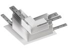L-Verbinder SLV 48V TRACK Aluminium 95×95×46.9mm tief rechts weiss