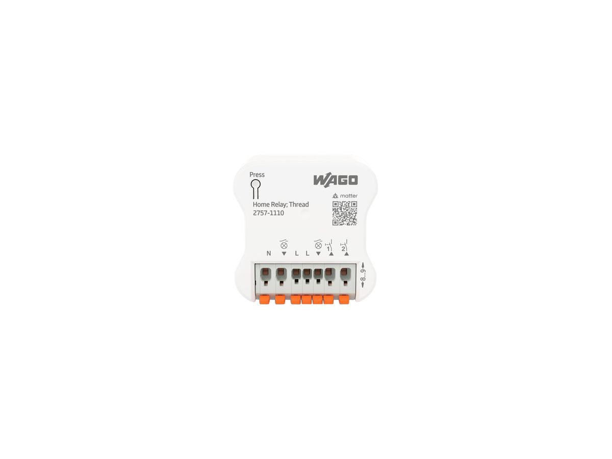 EB-RF-Schaltaktor WAGO Home Relay;Thread matter 2-Kan 6A 1380W 240V
