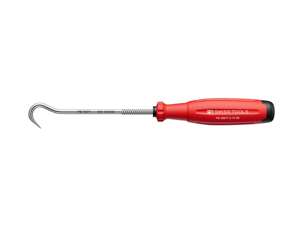 Hakenwerkzeug PB SwissGrip Evo gebogen 75×3mm