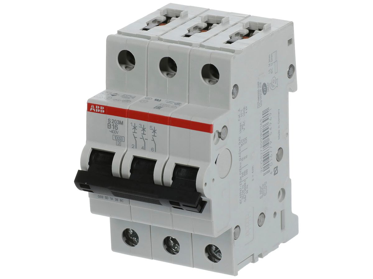Leitungsschutzschalter ABB S203M-B16 16A B 10kA