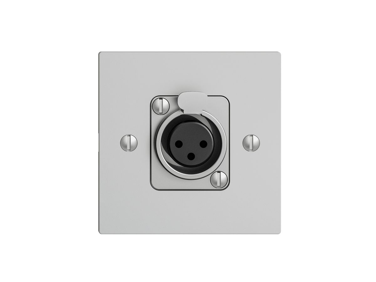 UP-Montageset EDIZIOdue für XLR hellgrau