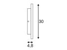 LED-Wandleuchte SLV PLASTRA SQUARE, 9W 400lm 3000K Gips IP20 weiss